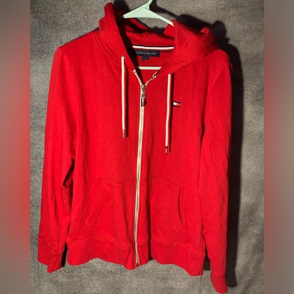 Hoodie by Tommy Hilfiger Red Women’s size medium